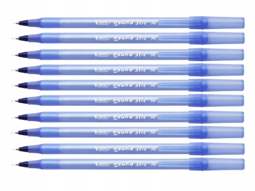 Guľôčkové pero BIC Round Stic, modré, 5 kusov