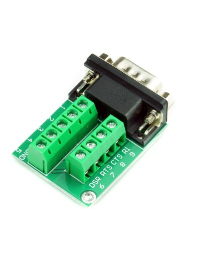 Zástrčka konektora RS232 DB9 adaptéra