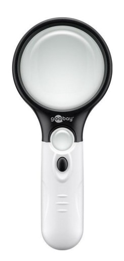 Zväčšenie na čítanie, lupa, ZOOM, veľká LED