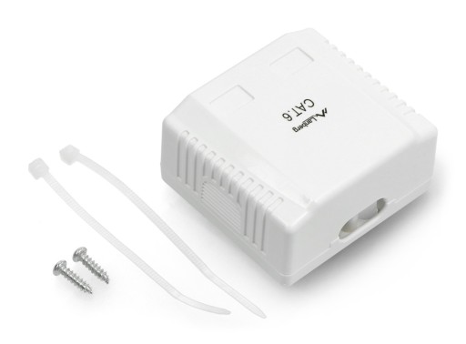 Lanberg OU6-0002-W RJ-45 zásuvka na povrch; UTP; biela farba