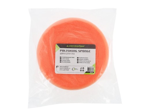 Leštiaci špongia 150 mm x 45 mm, závit M14, oranžová