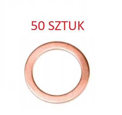 PODLOŽKA 12 X 16 X 1,5 MEDENÁ 50 KS