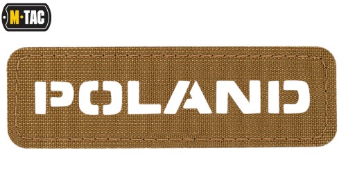 NÁŠIVA ZNAK POĽSKO LASEROVÝ REZANÝ VELCRO ODOLNÝ M-TAC 25x80 COYOTE