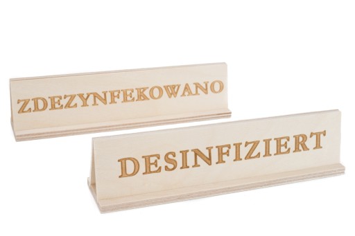 DEZINFEKOVANÉ - Dvojjazyčný nápis PL/DE - OW