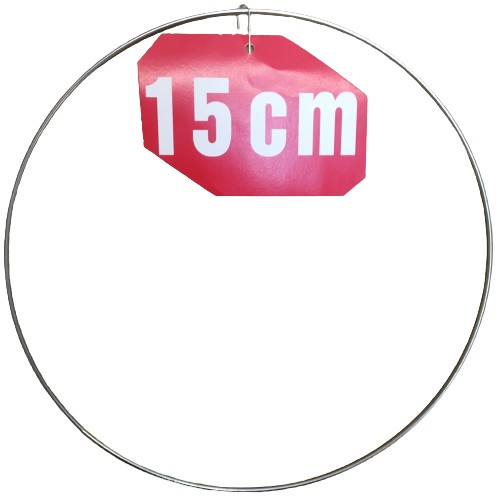 STRIEBORNÝ prsteň/ráfik na lapače snov/makramé 15 cm