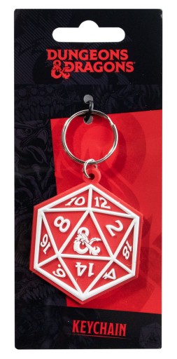 Kľúčenka Dungeons and Dragons s kockami Gumová kľúčenka pre otca