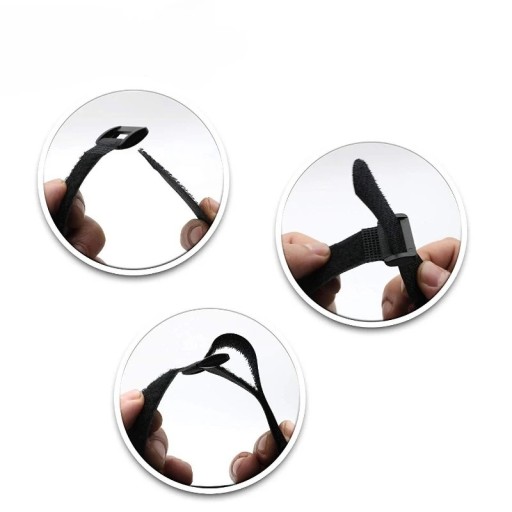 VELCRO BAND ORGANIZÁTOR KÁBLOV priechodka OČKA SILNÁ PÁSKA 40 CM 2CM 10 KS