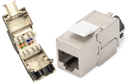 Zásuvkový modul RJ45, kat. 6A, bez náradia, tienený DN-93617 W15J