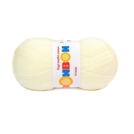 BonBon Kristal 100% tenký akryl Nako 100g 98594 ecru