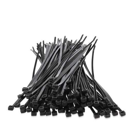 100x sťahovacie pásky Káblové pásky Zipsy 2,5 x 100 mm Silné UV sťahovacie pásky