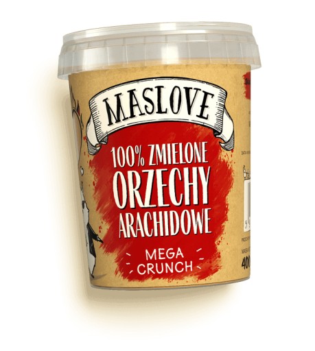 MASLOVE Arašidové maslo Crunch 400g