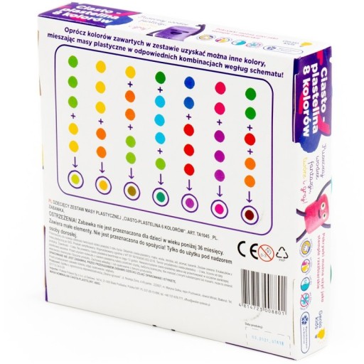 Genio Kids Cesto-plastelínová sada 8 farieb