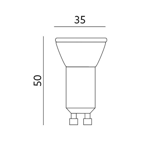 LED žiarovka HALOGEN MR11 GU10 4W = 30W 4000K