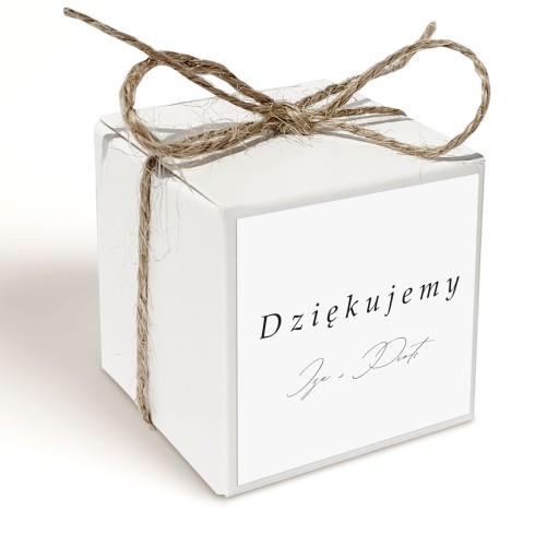 Darček vďaky Wedding 2 PERS fondán. VZORKY
