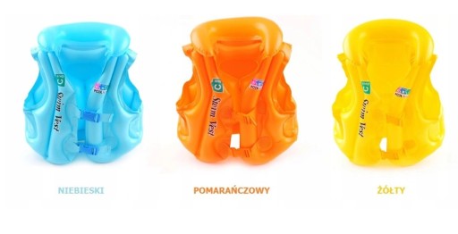 NAFUKOVACIA VESTA KAPOK PRE DETI 12-25KG FARBY