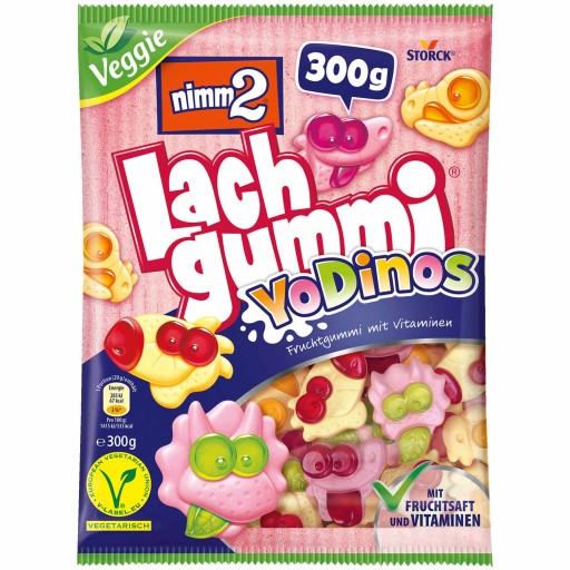 Nimm2 Lach gummi YoDinos želé 300 g s DE