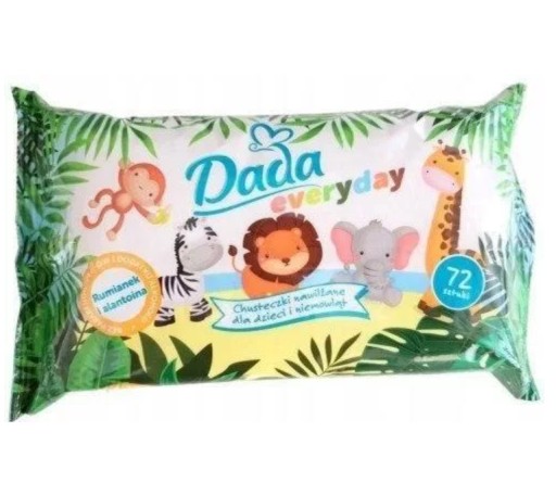 Vlhčené obrúsky DADA Everyday 1 x 72 ks