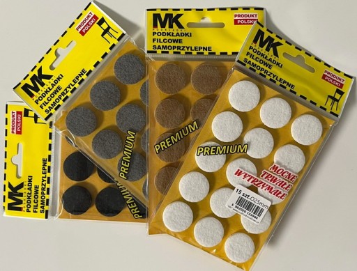 PLSTENÉ PODLOŽKY PRE NÁBYTkové STOLIČKY STOL FI 25mm