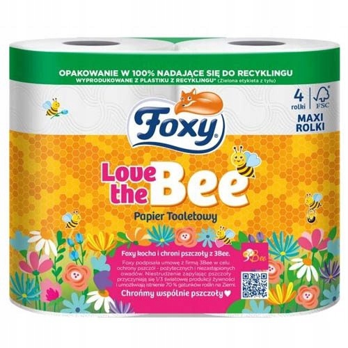 Toaletný papier Foxy Love the Bee 4 Maxi rolky