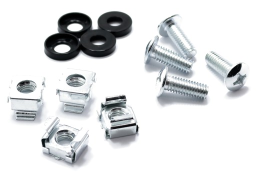 SKRUTKY DO REGÁLOVÝCH SKRINÍK M6 SET X4 MONTÁŽNE SKRUTKY