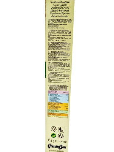 Tyčinky Grissini TRADITIONAL 125g BREADSSTICKS