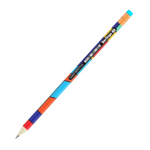 ceruzka s gumou HB COLOR BLOCK BERLINGO MIX 1 ks.