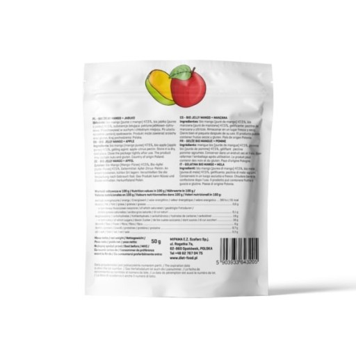 Mango-Apple bio ovocné želé, 50g, Diétne jedlo