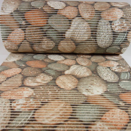 Kúpeľňová predložka FAREBNÉ KAMENE protišmyková 65x10cm