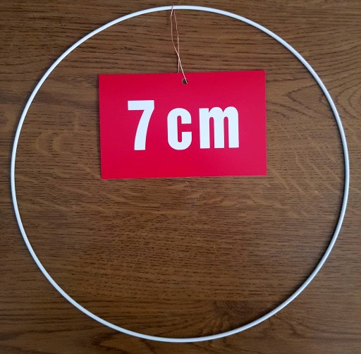 BIELY krúžok/ráfik pre lapače snov a makramé 7 cm