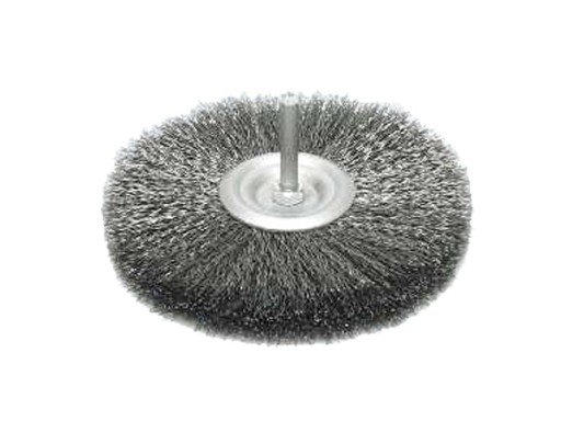Kotúčová kefa so stopkou, vlnitý drôt 100mm VORSTAHL