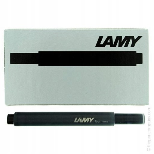 Čierne kazety Lamy T10, balenie po 5 ks