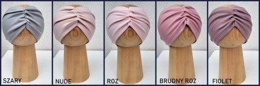 Dámska čelenka, volánik, turban, farby 54-58 cm