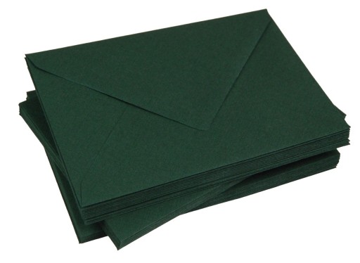 Zelené obálky, tmavý vzor, 90g/m2 C6, 10 ks