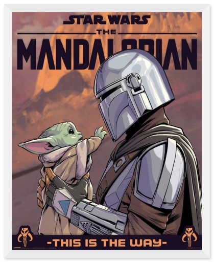 Plagát k filmu Star Wars Mandalorian 40x50 cm