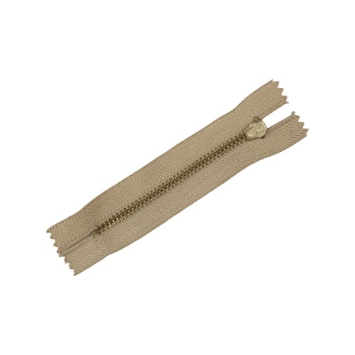 Neoddeliteľný kovový zámok 10 cm svetlohnedý
