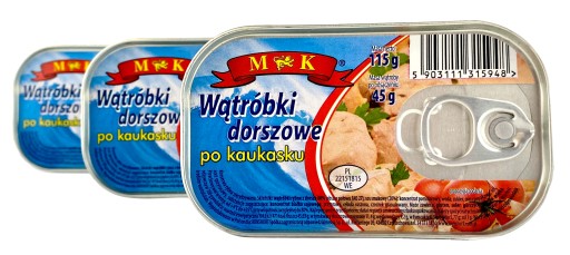 KAUKAZSKÁ TRESKA PEČEŇ OMEGA-3 115g MK 0,115 kg