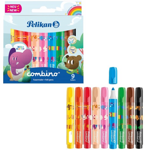 Náučné fixky Pelikan Markers combino 411/9