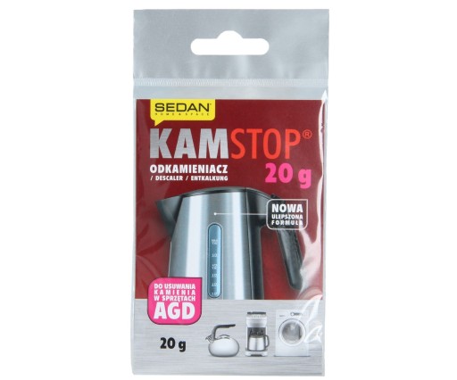 KamStop odvápňovací prášok 20g pre práčky