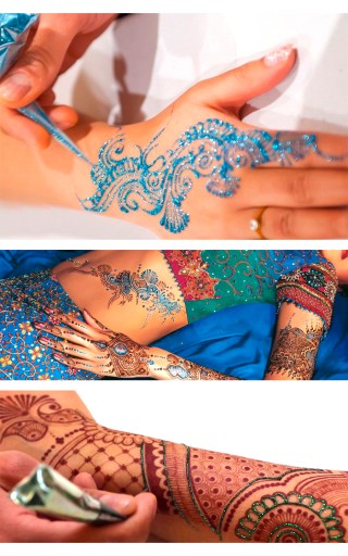 GOLECHA Henna na tetovanie ČERVENO-HNEDÁ 25 g