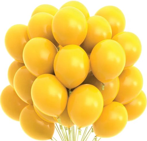 Pastelové balóny, veľké žlté, 10 kusov