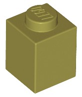 LEGO 3005 BRICK 1x1 oliva (9g) 16 ks.