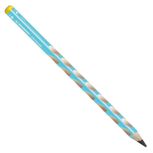 Ceruzka STABILO EASY GRAPH, tvrdosť B, pre ľavákov, modrá
