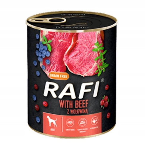 DOLINA NOTECI RAFI krmivo pre psov s hovädzím mäsom 800g
