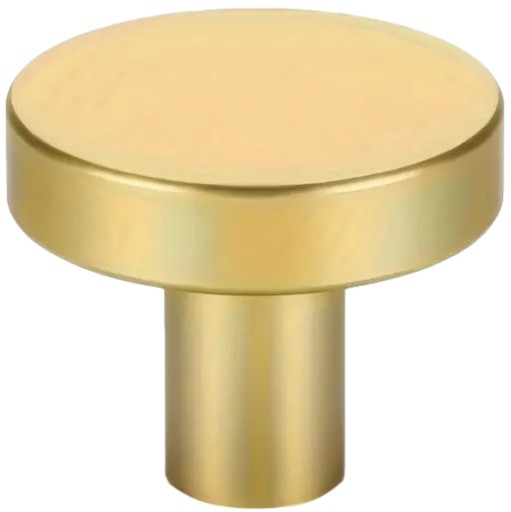 Nábytkový gombík OLIONE, zlatý satén, 30 mm