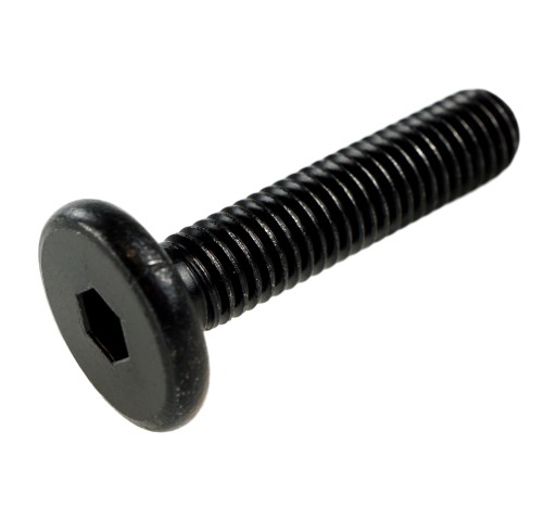10x M6x40mm skrutka s panvovou hlavou Čierna skrutka na nábytok Metrická skrutka