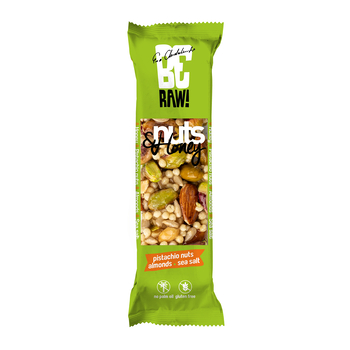 1x 30g BERAW Nuts&Honey Pistáciová tyčinka