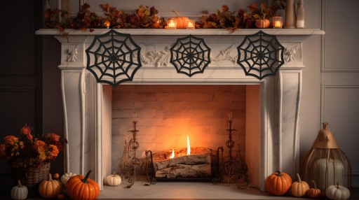 Halloweenska súprava dekoračných dekorácií na stôl