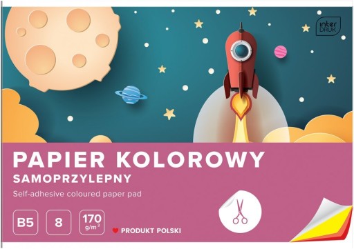 Farebný samolepiaci výrezový blok B5 8 hárkov x2