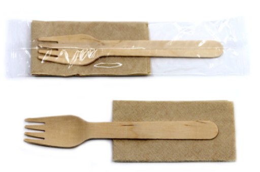 Drevené vidličky, jednotlivo balené (16 cm)