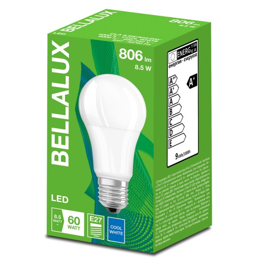LED žiarovka A60 E27 8,5W 60W 806lm 4000K BELLALUX
